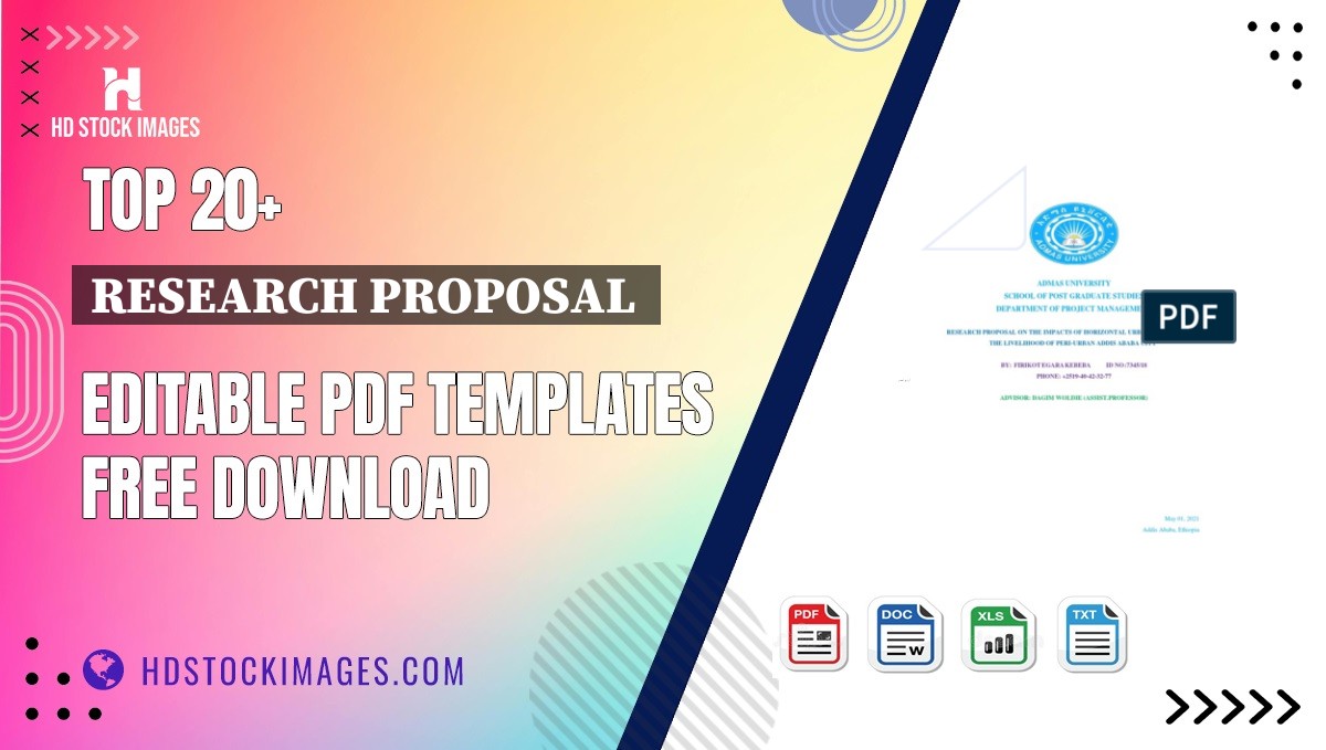 Top 20+ Research Proposal  Editable PDF Templates Free Download