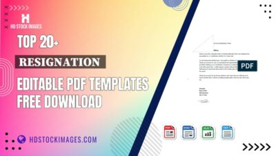 Top 20+ Resignation Editable PDF Templates Free Download