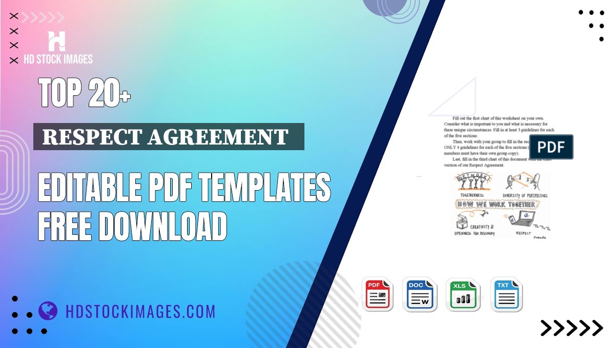 Top 20+ Respect Agreement   Editable PDF Templates Free Download