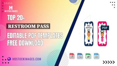 Top 20+ Restroom Pass Editable PDF Templates Free Download