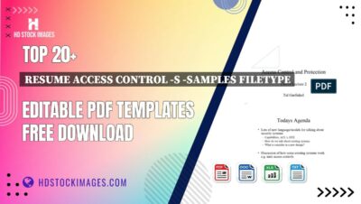 Top 20+ Resume Access Control -s -samples Filetype Editable PDF Templates Free Download