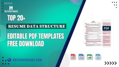 Top 20+ Resume Data Structure Editable PDF Templates Free Download