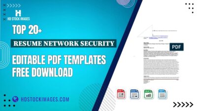 Top 20+ Resume Network Security Editable PDF Templates Free Download