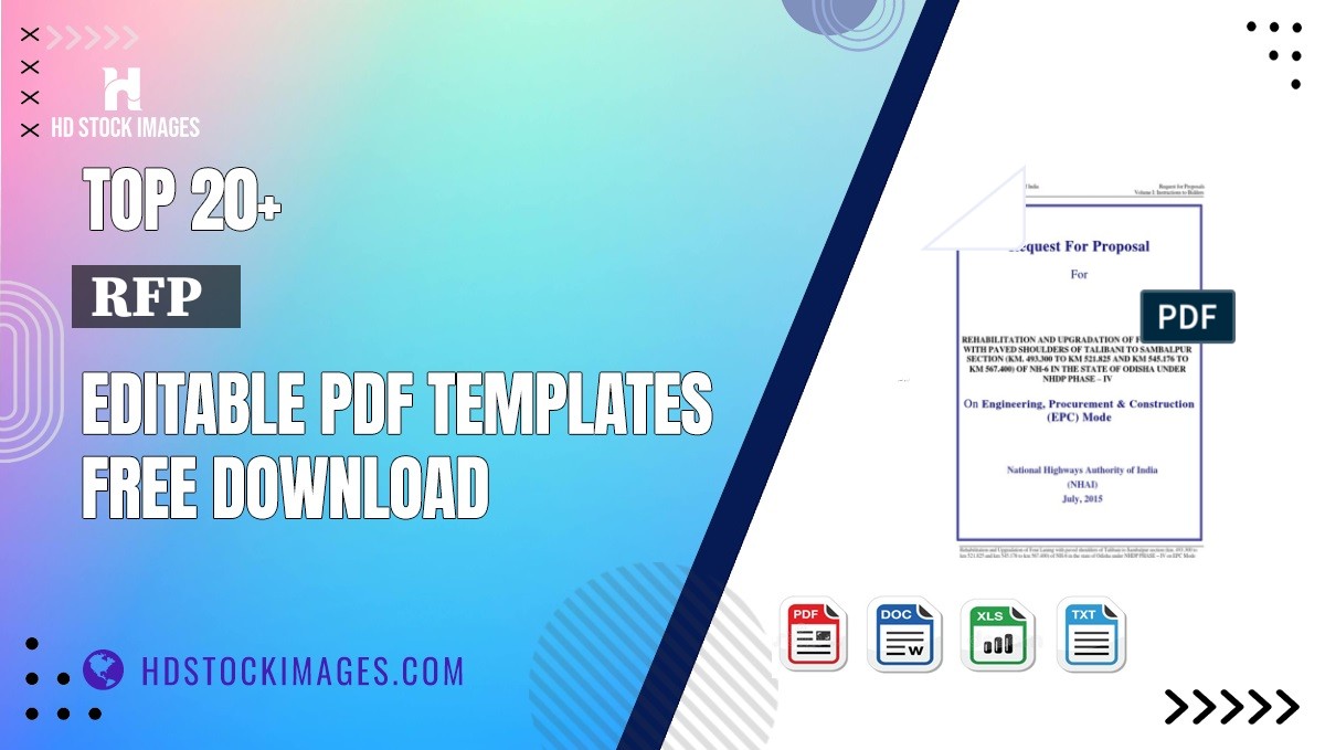 Top 20+ Rfp   Editable PDF Templates Free Download