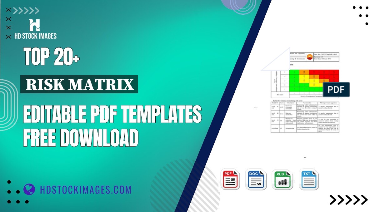 Top 20+ Risk Matrix Editable PDF Templates Free Download