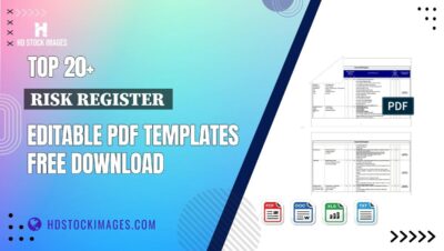 Top 20+ Risk Register  Editable PDF Templates Free Download