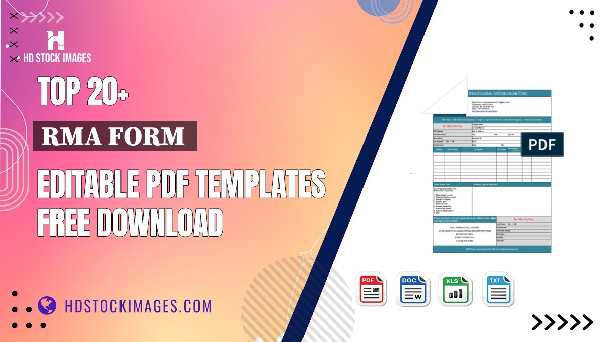 Top 20+ Rma Form  Editable PDF Templates Free Download