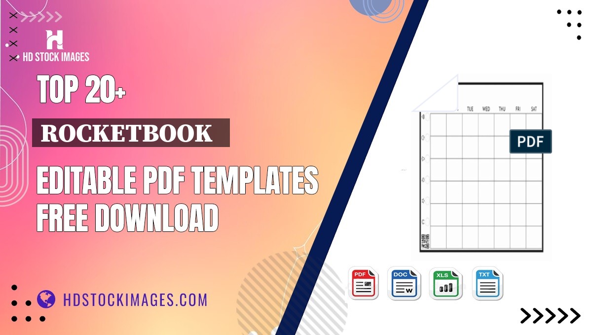 Top 20+ Rocketbook   Editable PDF Templates Free Download