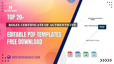 Top 20+  Rolex Certificate Of Authenticity Editable PDF Templates Free Download