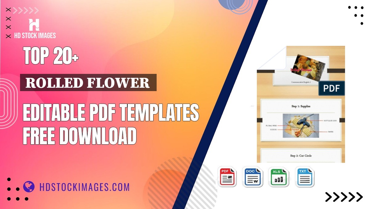 Top 20+ Rolled Flower  Editable PDF Templates Free Download