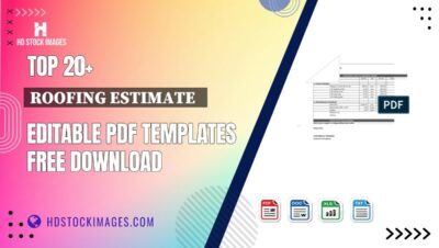 Top 20+ Roofing Estimate   Editable PDF Templates Free Download