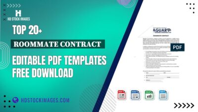 Top 20+ Roommate Contract  Editable PDF Templates Free Download