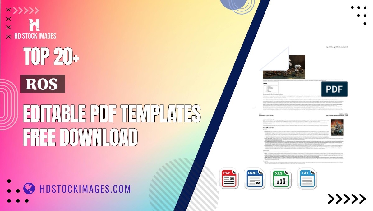 Top 20+ Ros  Editable PDF Templates Free Download