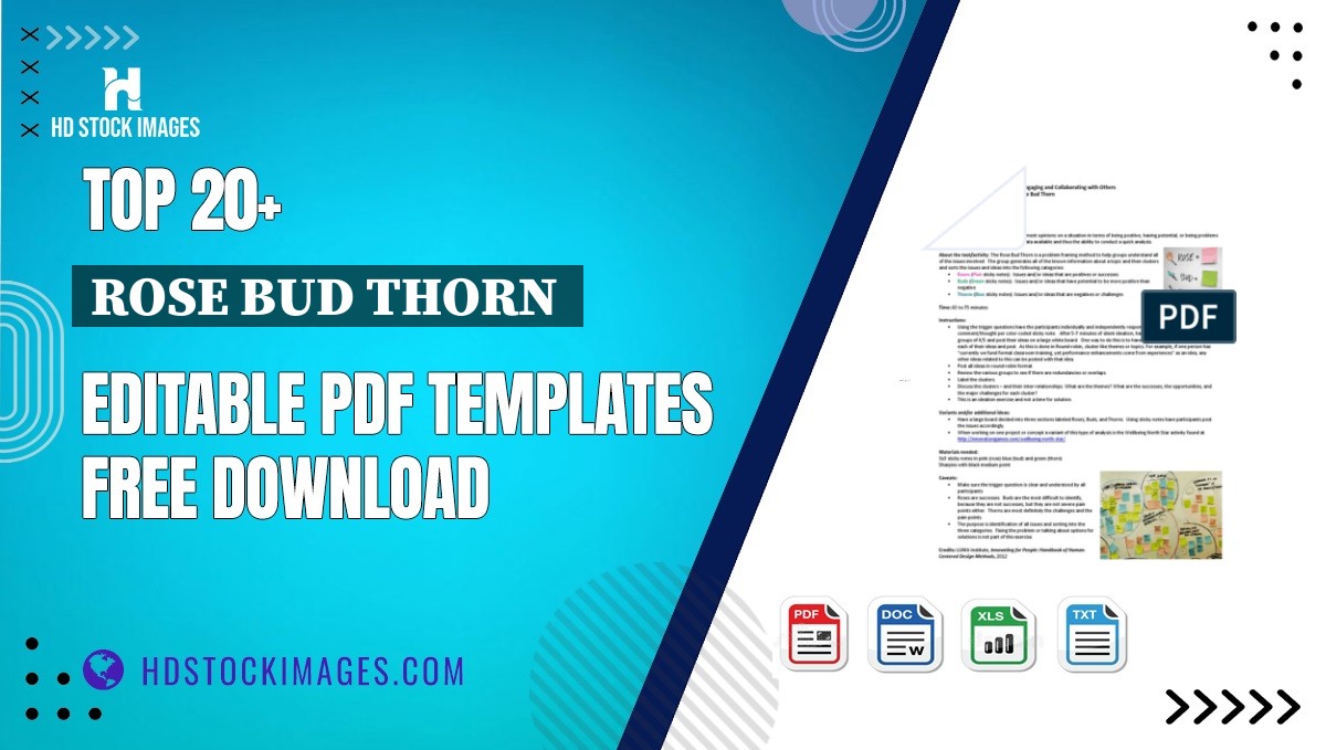 Top 20+ Rose Bud Thorn  Editable PDF Templates Free Download