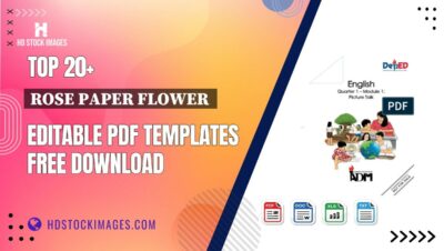 Top 20+ Rose Paper Flower  Editable PDF Templates Free Download