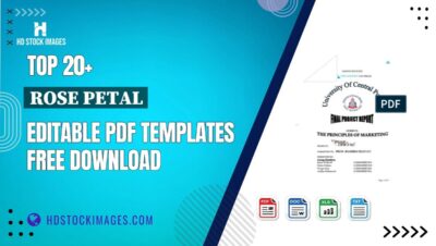 Top 20+ Rose Petal Editable PDF Templates Free Download