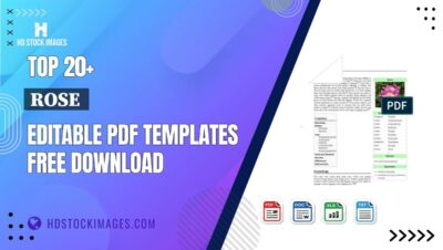 Top 20+ Rose  Editable PDF Templates Free Download