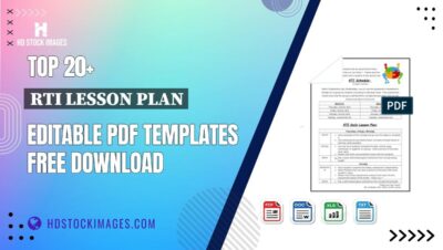 Top 20+ Rti Lesson Plan Editable PDF Templates Free Download