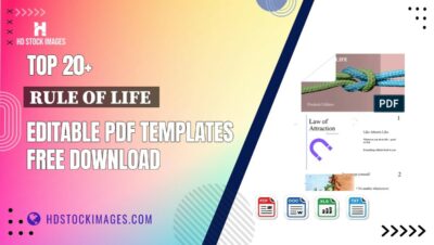 Top 20+ Rule Of Life  Editable PDF Templates Free Download