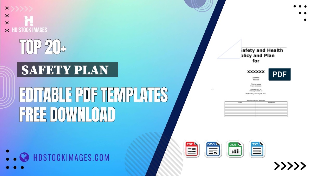 Top 20+ Safety Plan   Editable PDF Templates Free Download