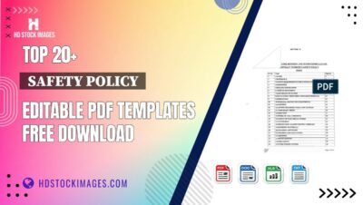 Top 20+  Safety Policy  Editable PDF Templates Free Download