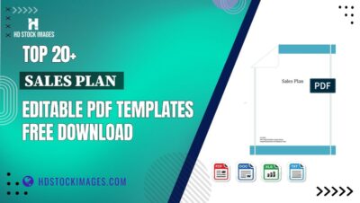 Top 20+ Sales Plan  Editable PDF Templates Free Download