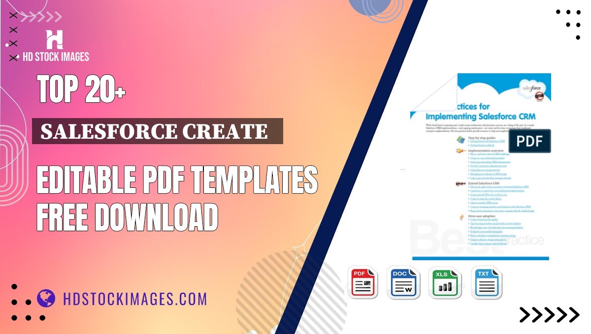 Top 20+ Salesforce Create   Editable PDF Templates Free Download