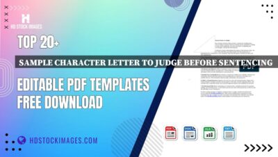 Top 20+ Sample Character Letter To Judge Before Sentencing Editable PDF Templates Free Download