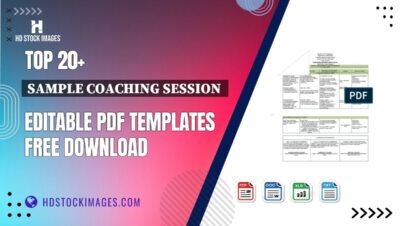 Top 20+ Sample Coaching Session Editable PDF Templates Free Download