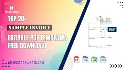 Top 20+ Sample Invoice Editable PDF Templates Free Download