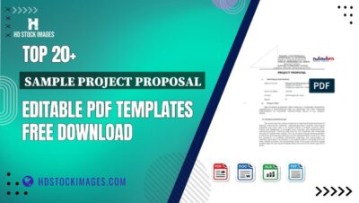 Top 20+ Sample Project Proposal Editable PDF Templates Free Download