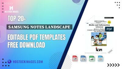 Top 20+ Samsung Notes Landscape  Editable PDF Templates Free Download