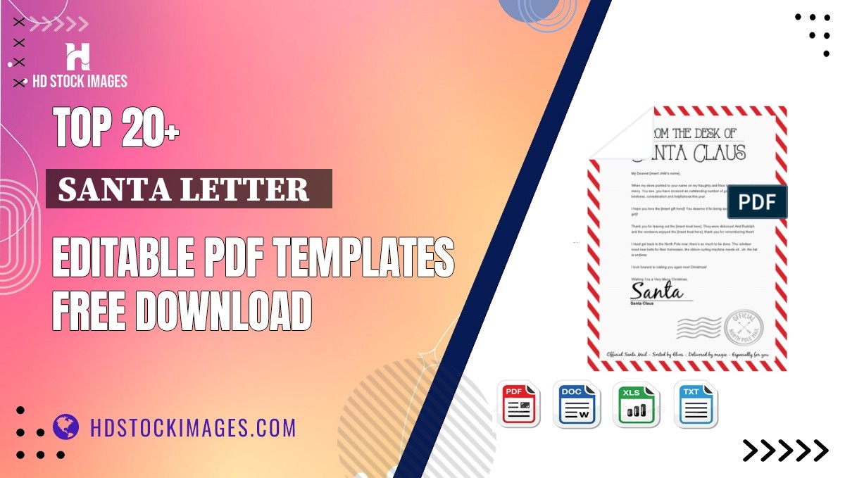 Top 20+ Santa Letter   Editable PDF Templates Free Download