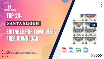 Top 20+ Santa Sleigh  Editable PDF Templates Free Download