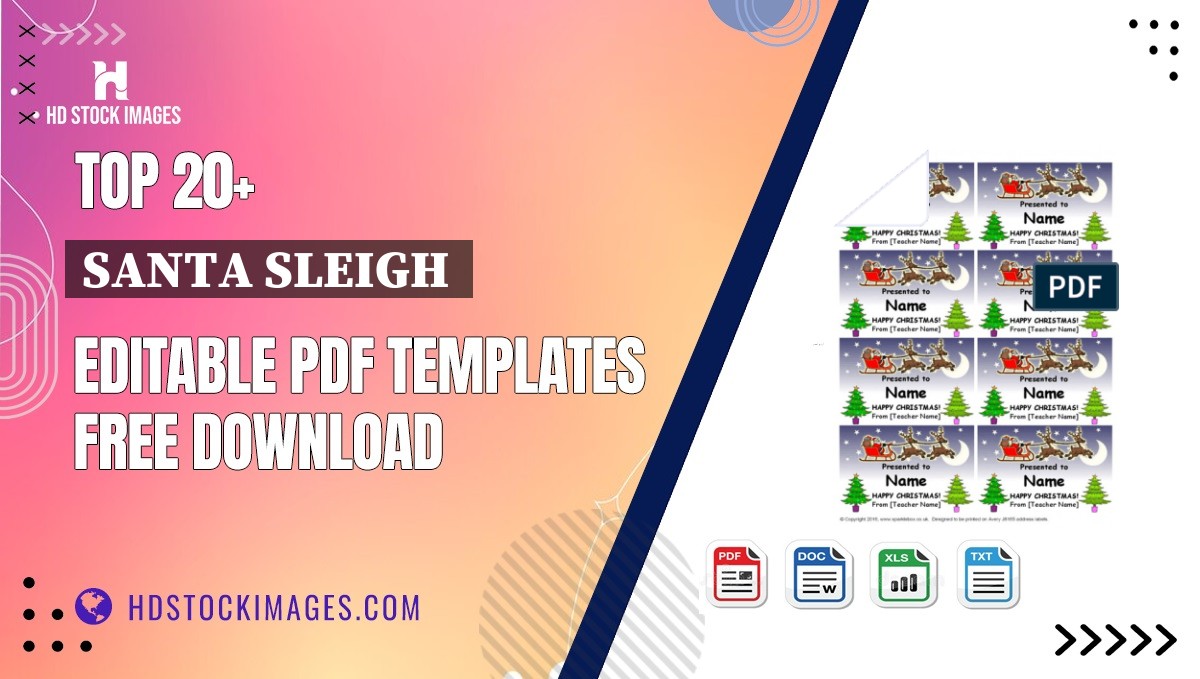 Top 20+ Santa Sleigh  Editable PDF Templates Free Download