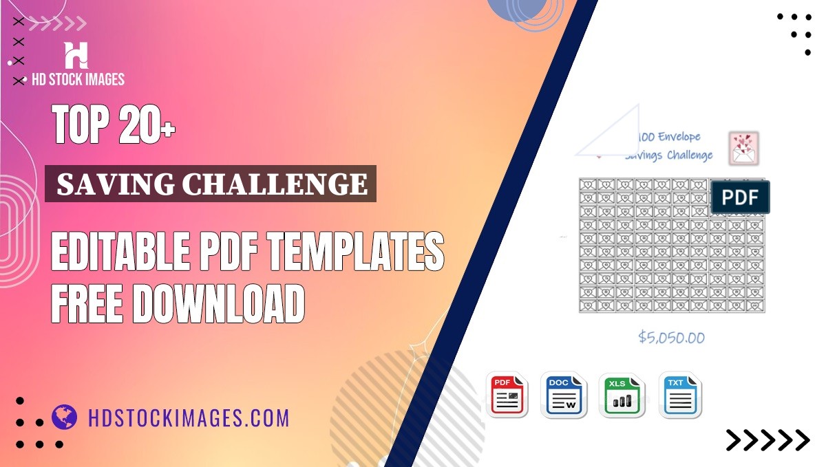 Top 20+ Saving Challenge Editable PDF Templates Free Download