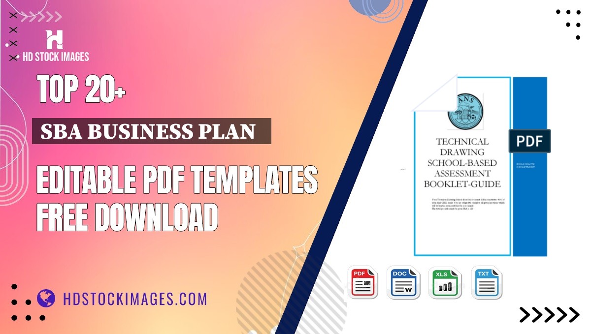 Top 20+ Sba Business Plan   Editable PDF Templates Free Download