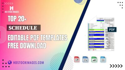 Top 20+ Schedule   Editable PDF Templates Free Download