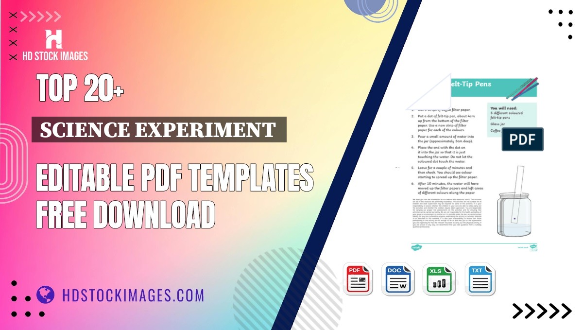 Top 20+ Science Experiment  Editable PDF Templates Free Download