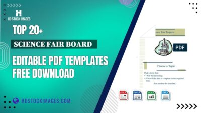 Top 20+ Science Fair Board   Editable PDF Templates Free Download