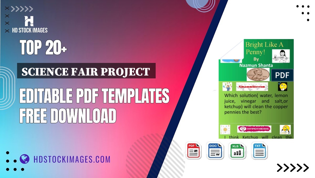Top 20+ Science Fair Project  Editable PDF Templates Free Download