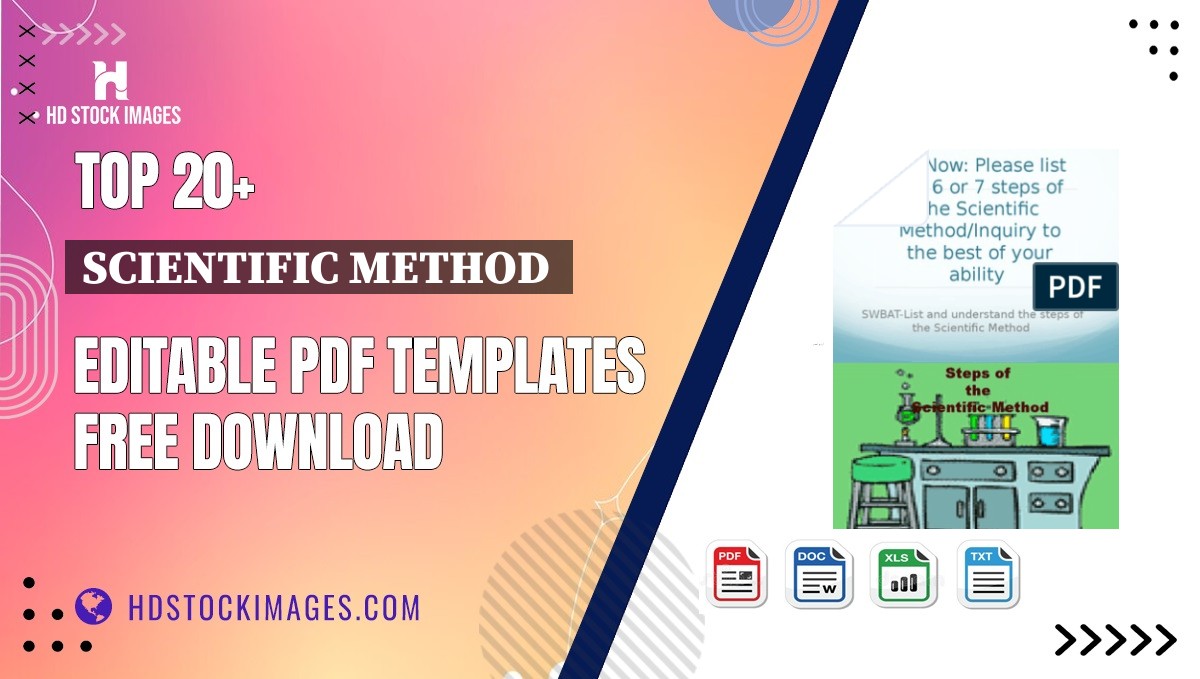 Top 20+ Scientific Method  Editable PDF Templates Free Download