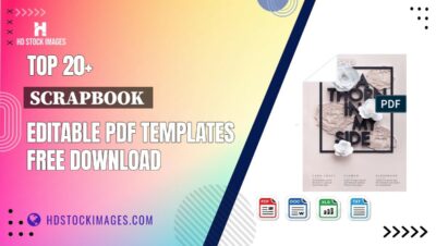 Top 20+ Scrapbook  Editable PDF Templates Free Download