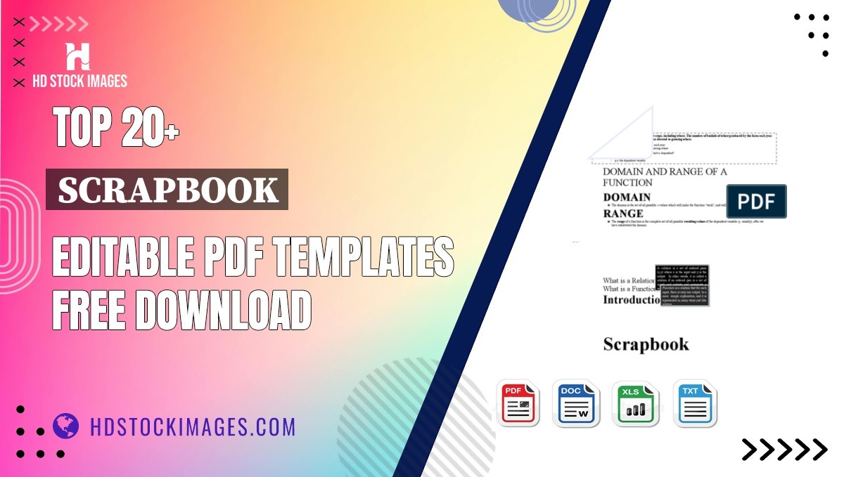 Top 20+ Scrapbook Editable PDF Templates Free Download