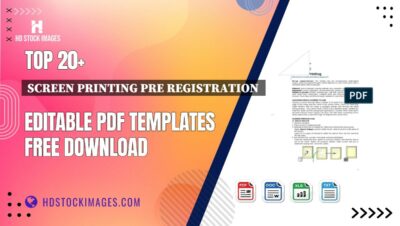 Top 20+ Screen Printing Pre Registration Editable PDF Templates Free Download