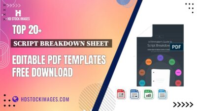 Top 20+ Script Breakdown Sheet Editable PDF Templates Free Download