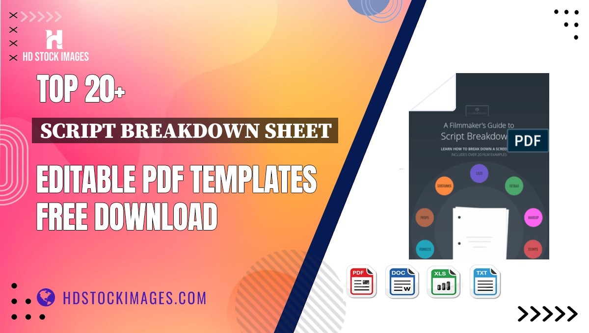 Top 20+ Script Breakdown Sheet Editable PDF Templates Free Download