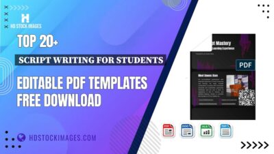 Top 20+ Script Writing For Students Editable PDF Templates Free Download