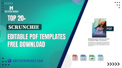 Top 20+ Scrunchie  Editable PDF Templates Free Download