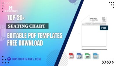 Top 20+ Seating Chart   Editable PDF Templates Free Download